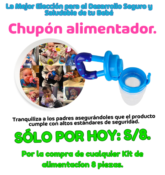 CHUPÓN ALIMENTADOR PREMIUM, OFERTA POR COMPRA DE KITS DE ALIMENTACIÓN.