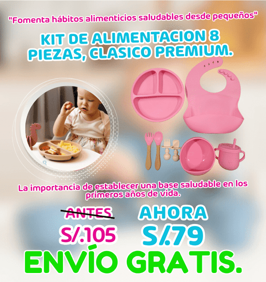 KIT DE ALIMENTACIÓN 8 PIEZAS, CLÁSICO PREMIUM.